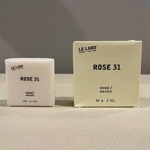 ~New~ Le Labo Rose 31 Travel Bar Soap Set